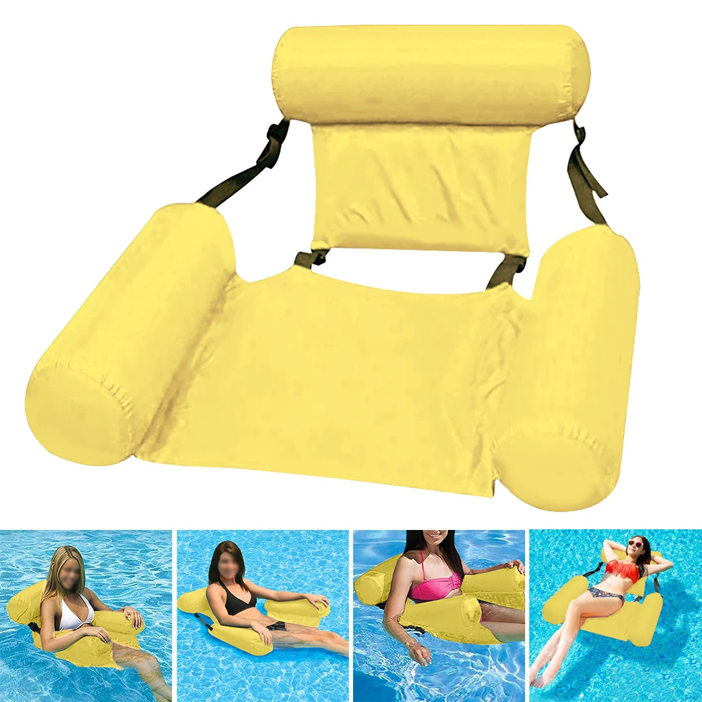 Inflatable Swimming Floating Chair Pool Seats Summer Water Bed Lounge Chairs
