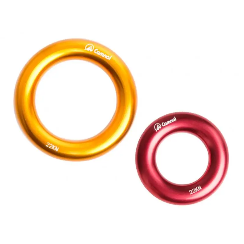 2 Pieces 22KN Rock Climbing  Rappel Ring Bail-Out Connector O Ring L+S Climbing Accessories