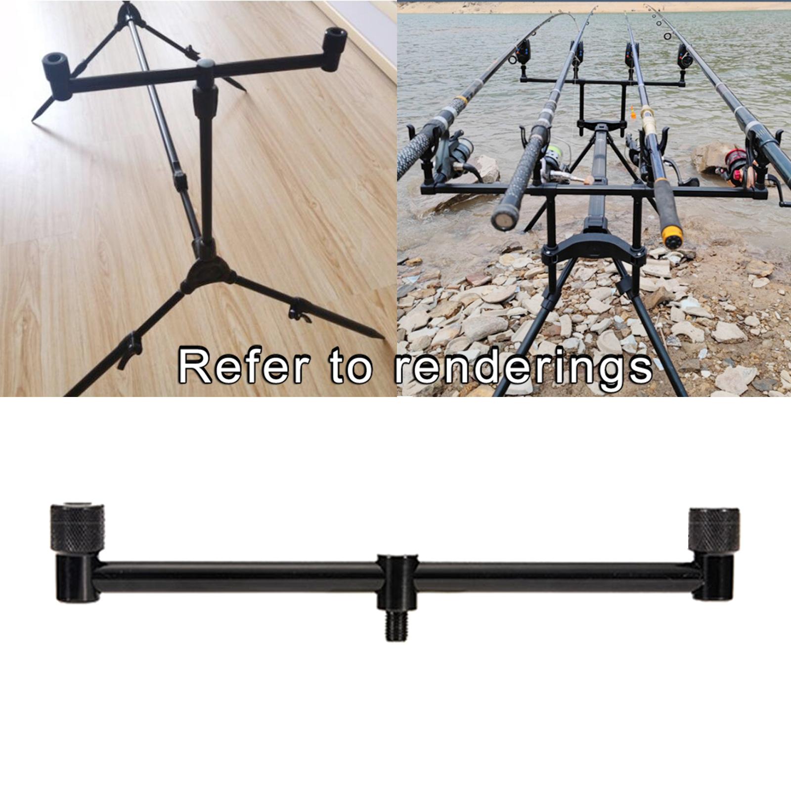Durable Fishing Buzz Bar Bank Stick Bite Alarm Equipment Carp Fishing Rods Crossbar Bracket Rod Holder Accessories Tool Gear