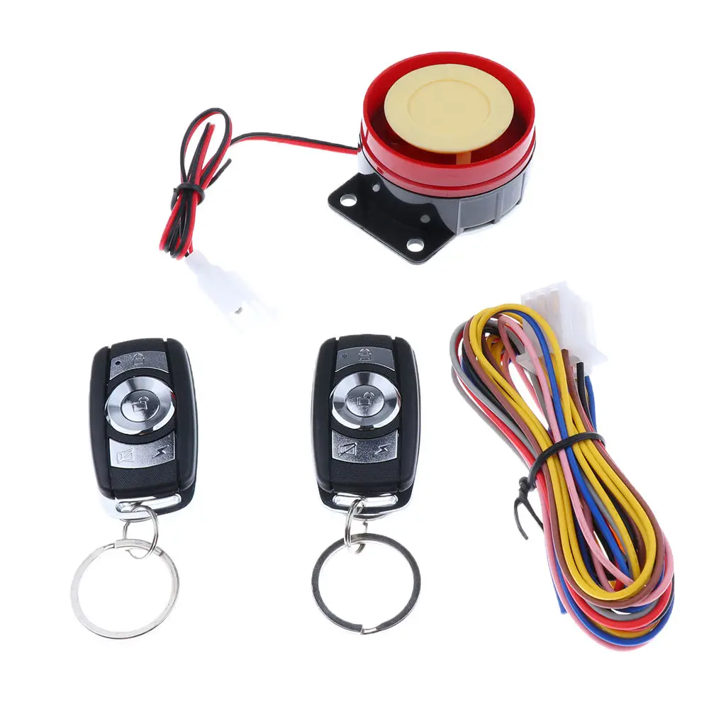 Motorcycles Scooter ATV Anti-theft Alarm System Remote Control Engine Start