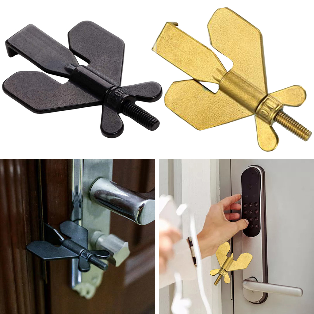 Stainless Steel Portable Door Lock for Travel Home Hotel School Dorm Apartment Anti-Theft Guard Door Security Locks Protector