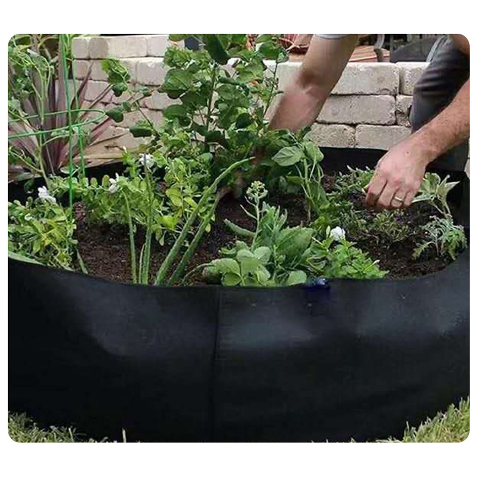 Plant Grow Bags Breathable Gardening Pots Planters Growing Bucket for Strawberry Potato Vegetable Holds Soil Garden Supplies