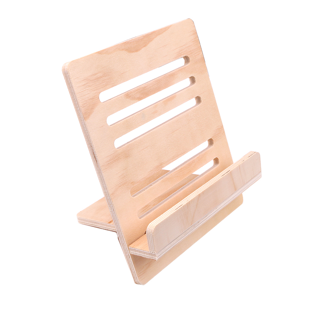 Foldable Wood Music Stand Desktop Holder Book Recipe Stand Rack Support DIY