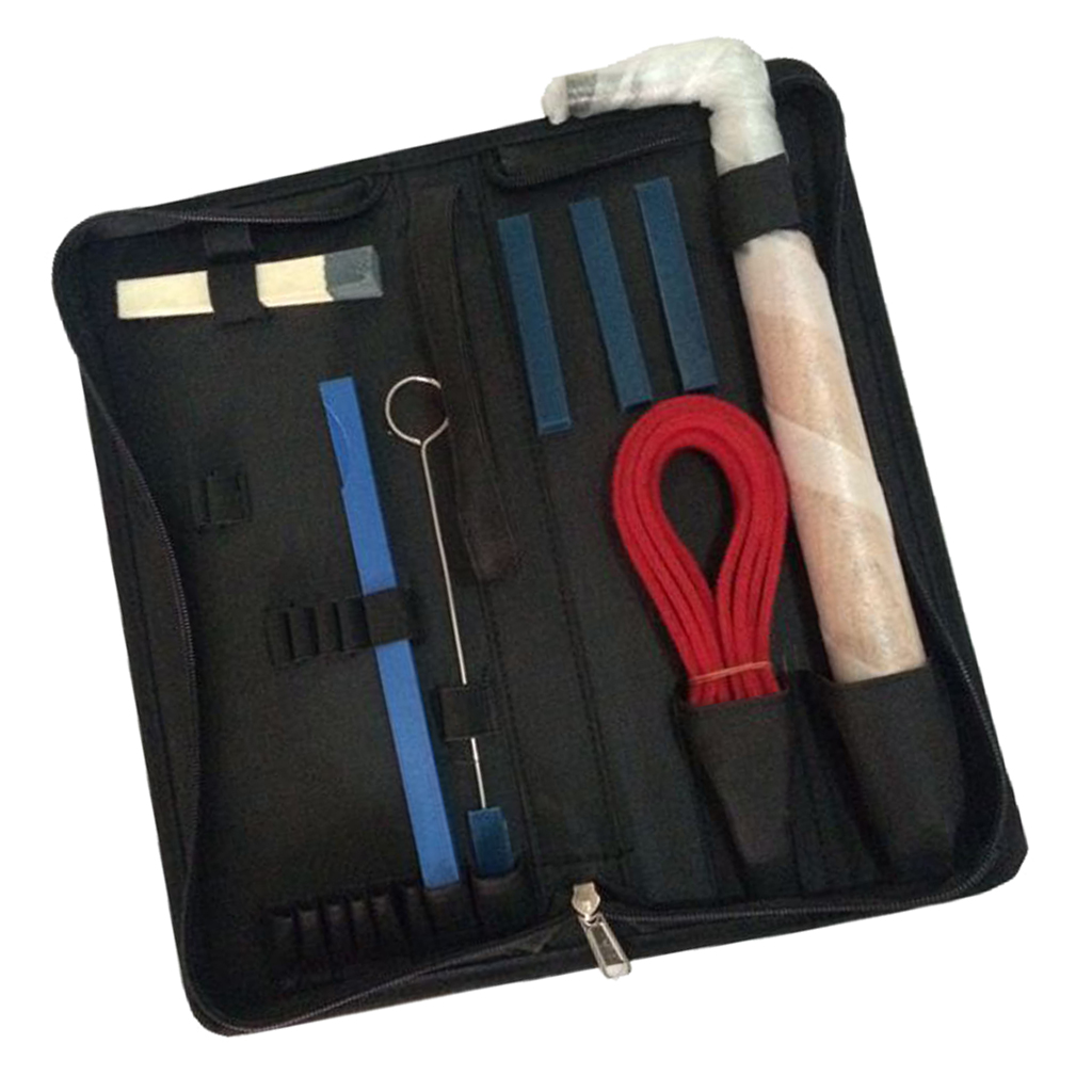 1Set Piano Tuning Kit Tools (8 Items) Professional Lever Wrench Hammer,Felt Mutes, Rubber Mute,Mute Clamp