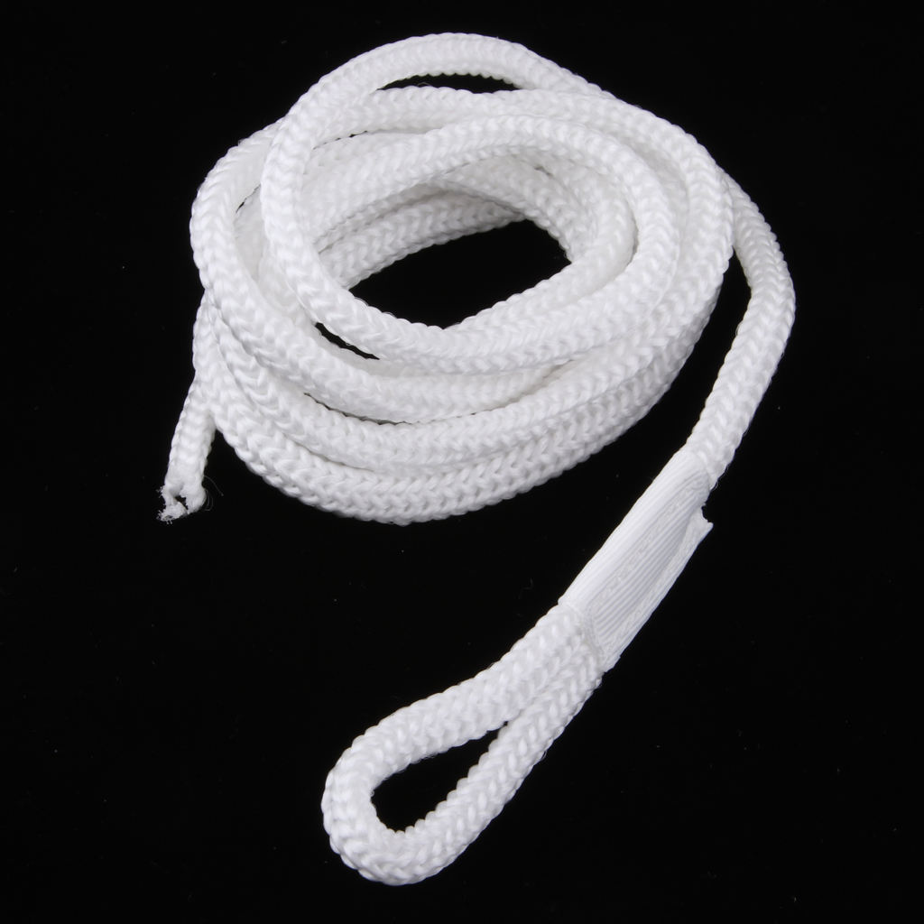 White Double Braid 1/4 INCH X 5 FT Boat BUMPER FENDER LINES Marine Docking Rope Resistant To Abrasion Mildew