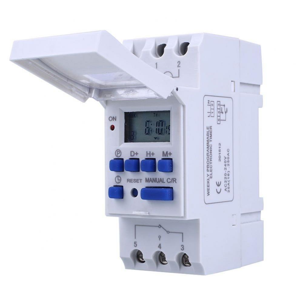 220V AC Digital Time Switch Electronic Timer LCD Power Relay Programmable