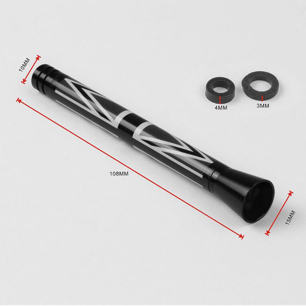 4.2'' England Flag Carbon Fiber Car Radio Antenna Replacement with Screws