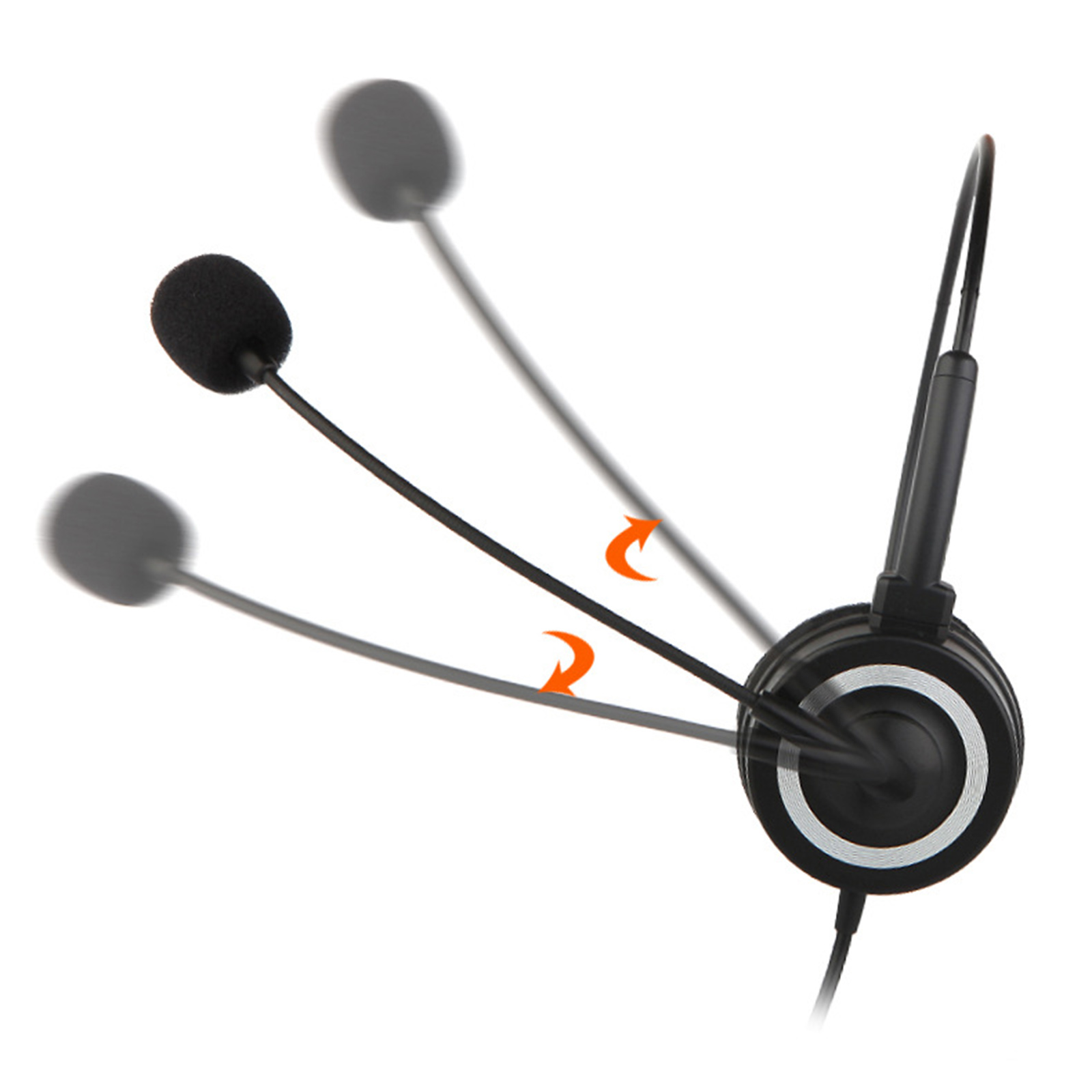 3.5mm Wired Headphone Audio Controls for School Office Classroom Call Center