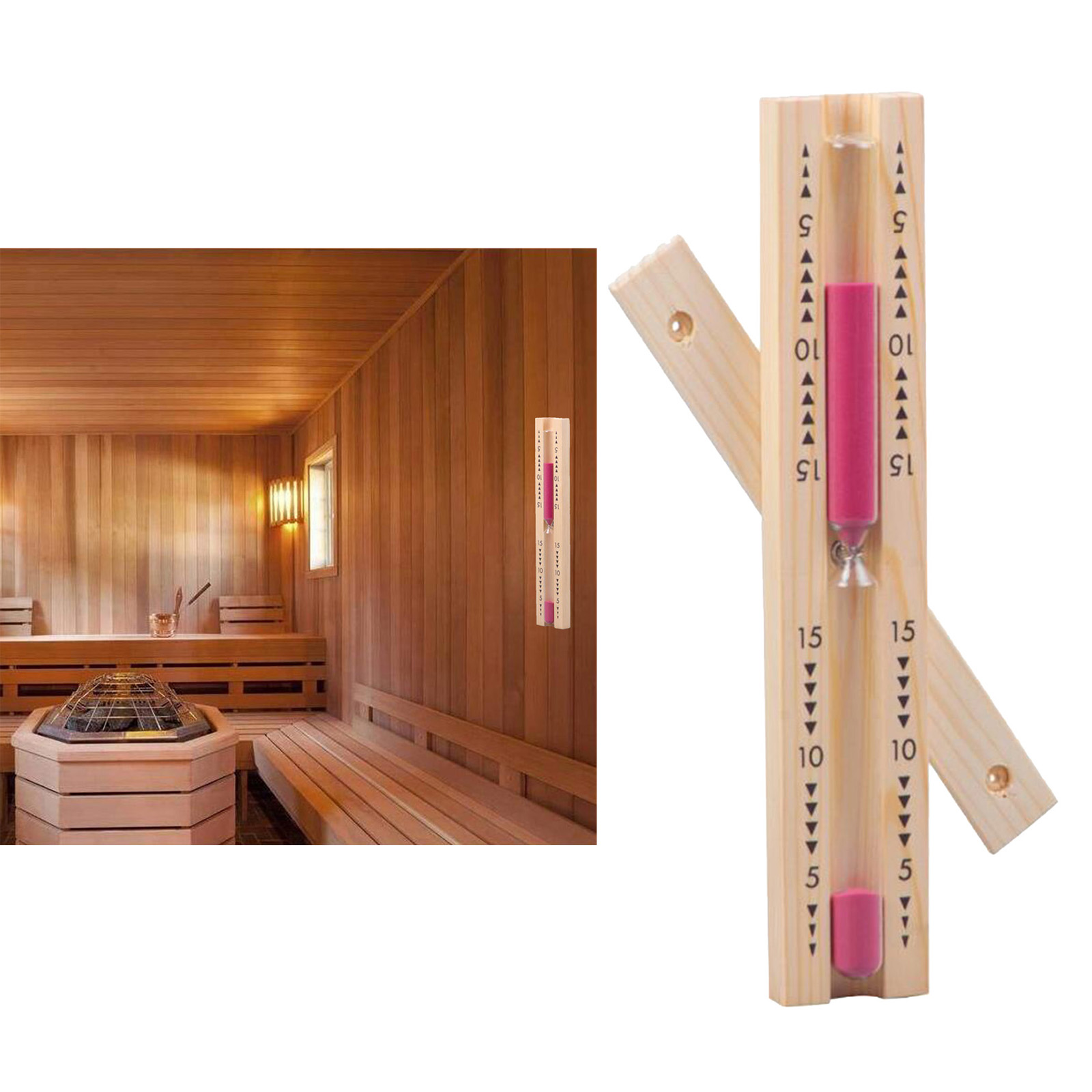 Professional Sauna Sand Timer 15 minutes  Sand Clock for Spa Kitchen