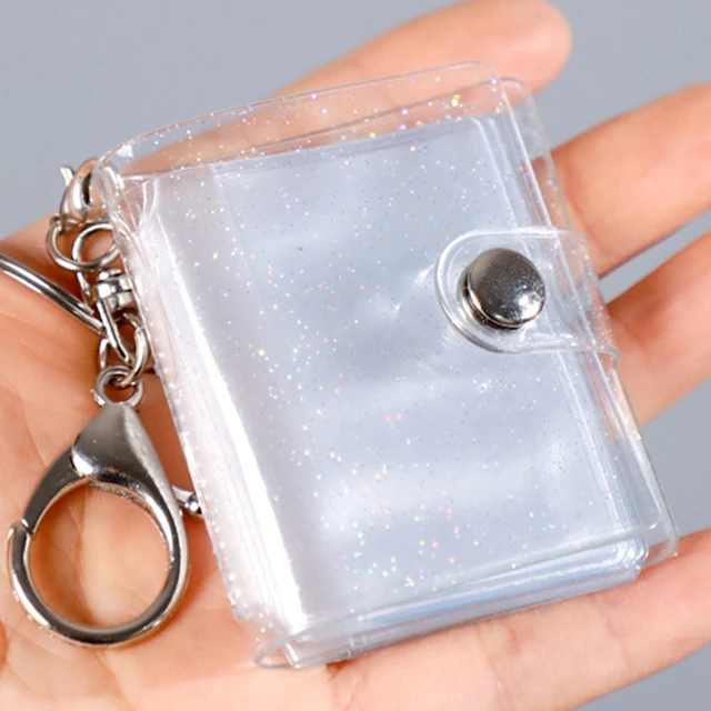 16 Pages Mini Photo Album Keychain Small Instant Picture Album Pendant  Photo Storage Interstitial Pocket Keyring Couple Memory - AliExpress