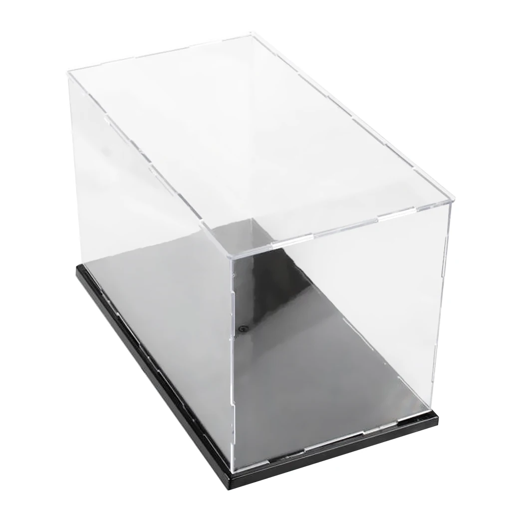 8*4*4inch Clear Acrylic Display Case Dustproof Show Box (No Glue, Assembled)