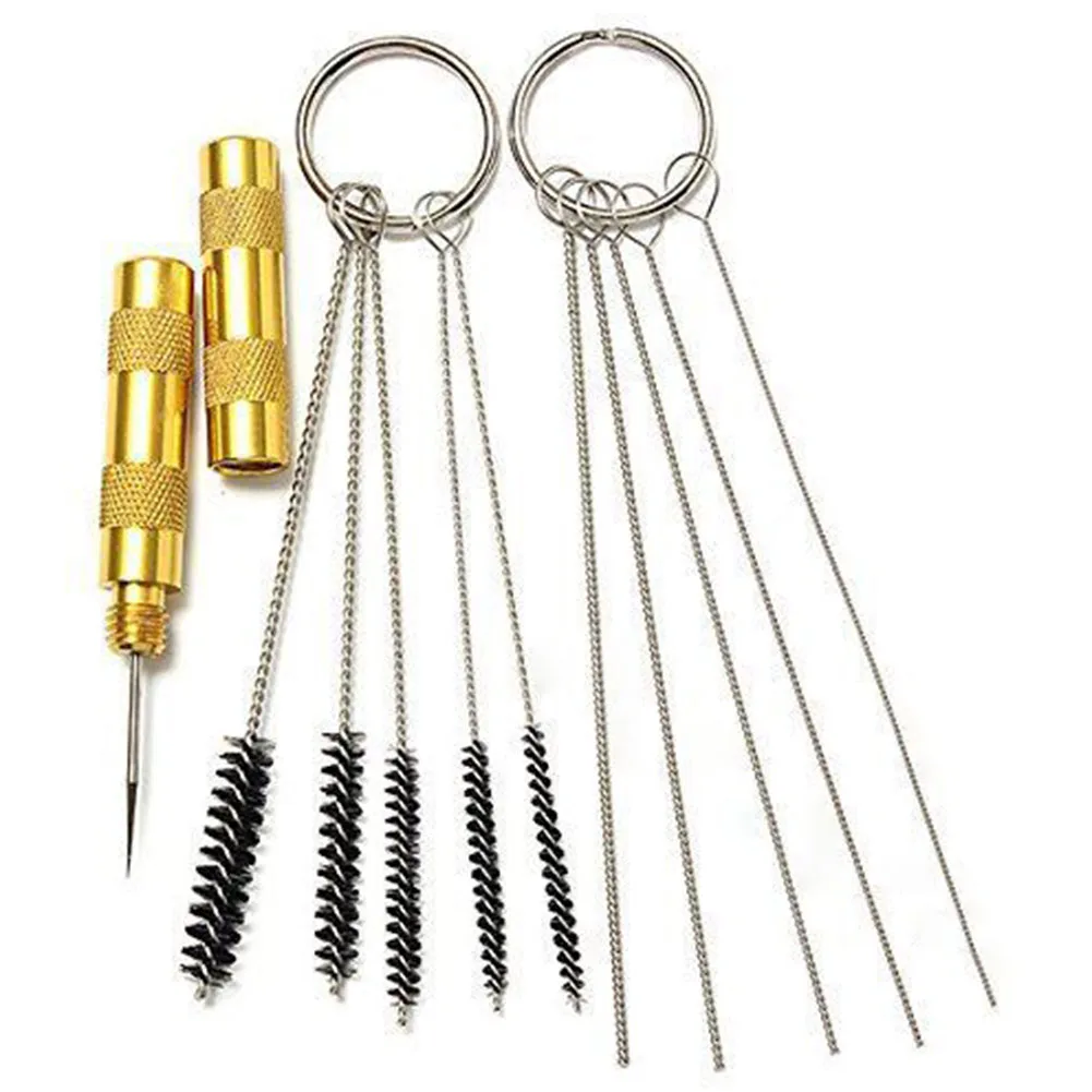 electric threader Durable Airbrush Practical Cleaning Kit Nozzle Brush Stainless Steel Needle Spray Cleaner Repair Tool Assorted roofing nail gun