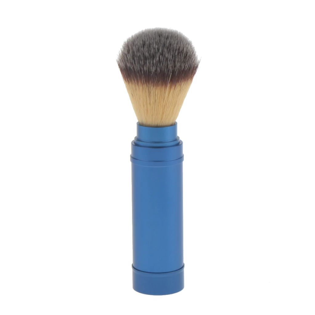 Safety Blue Mens Beard Mustache Salon Hair Removal Shaving Brush Tool