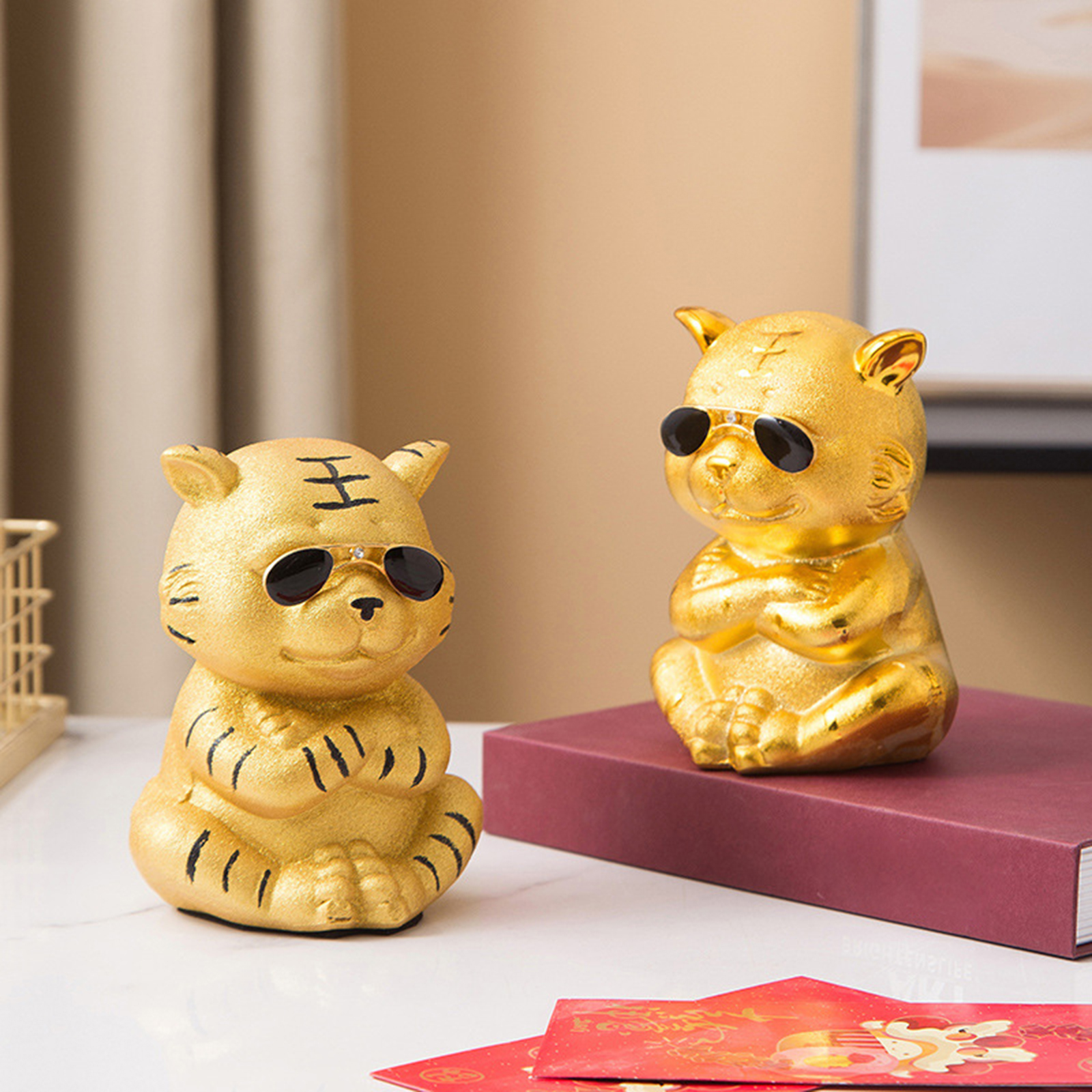 Tigers Piggy Bank Moneyboxes Fun Toy Table Decor Money Bank for Nursery Baby Children
