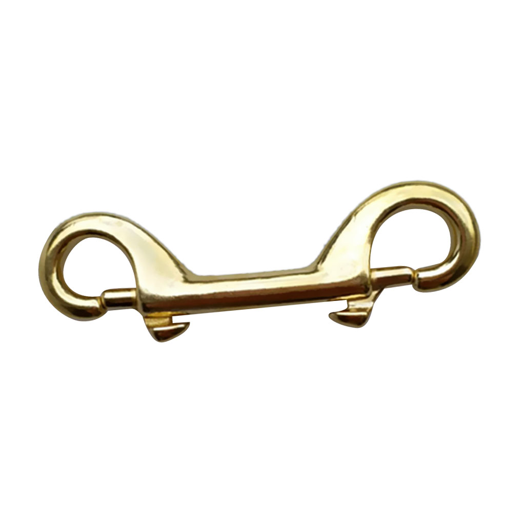 High Strength Gold Brass Scuba Diving Snorkeling Double Ended Bolt Snap Clip Hook Gear Attachment
