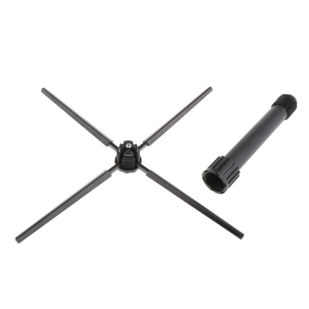 Folding Flute Clarinet Stand Holder Black for Flute Clarinet Parts Accessory