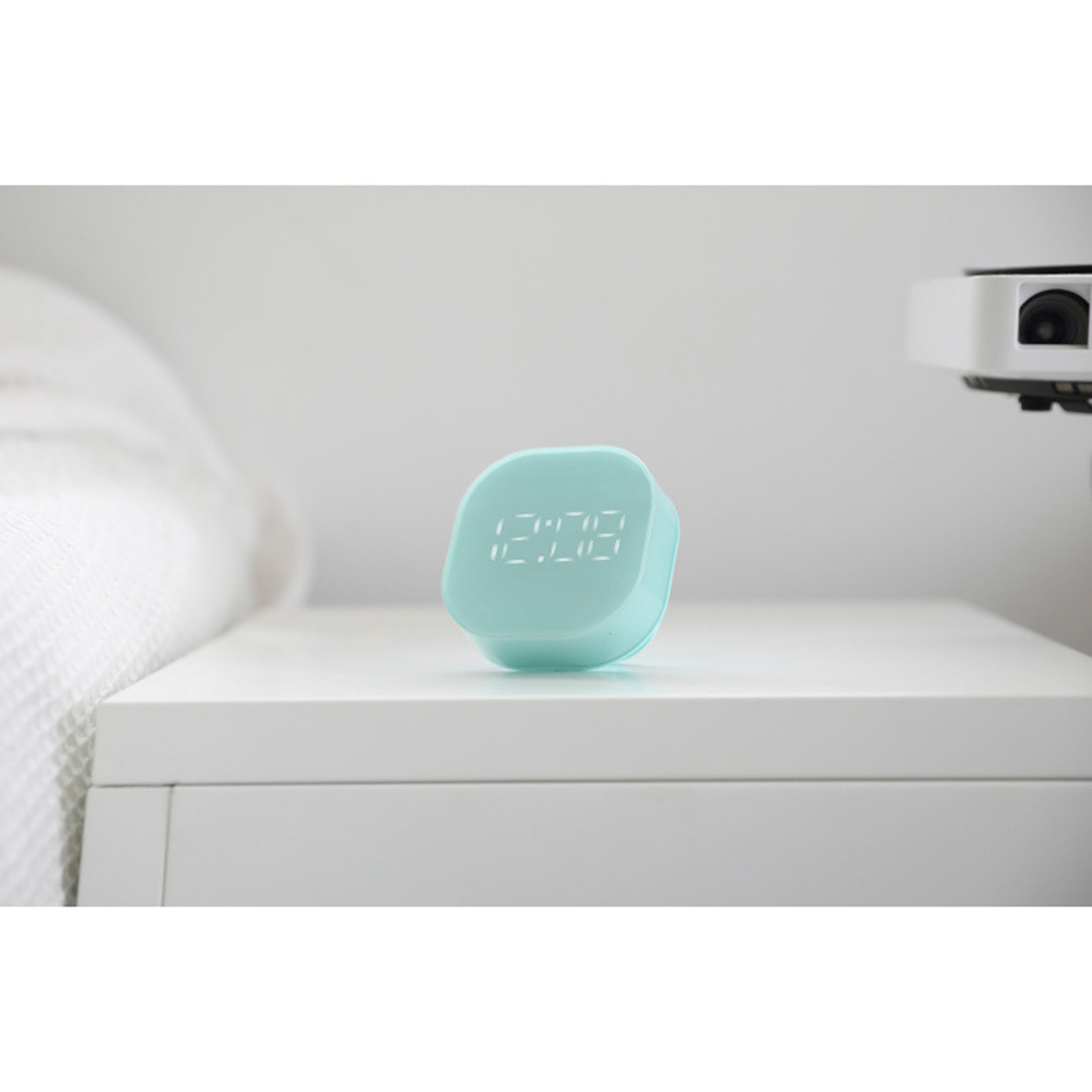 Mini Cube Bedside Digital Alarm Clock Magnetic with Snooze Timer 