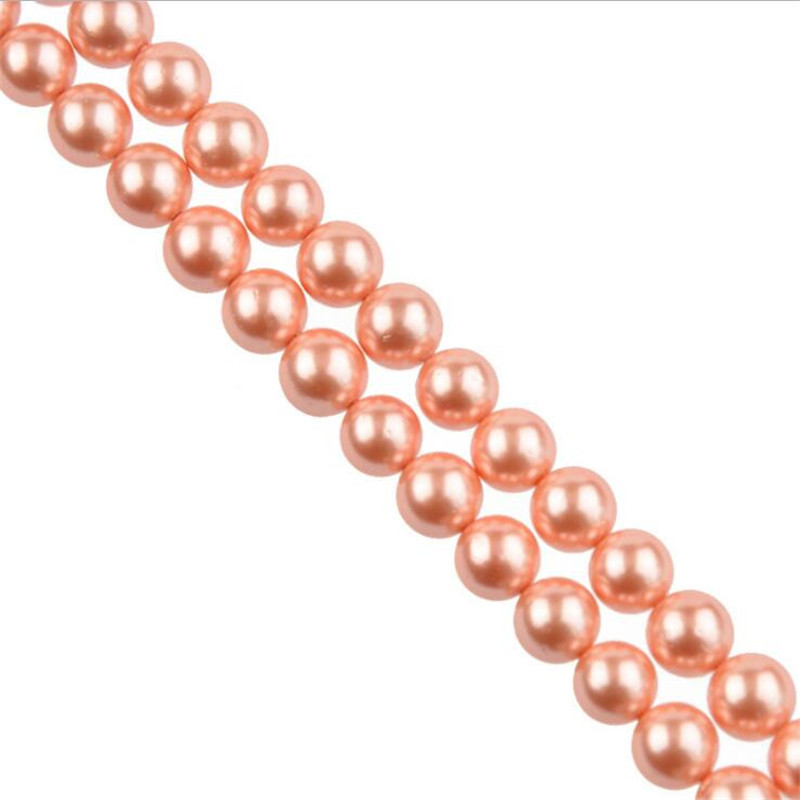 Wholesale OlingArt 4 6 8 10 12 14mm round Red multicolor Glass imitation pearl DIY Earrings Bracelet necklace jewelry making