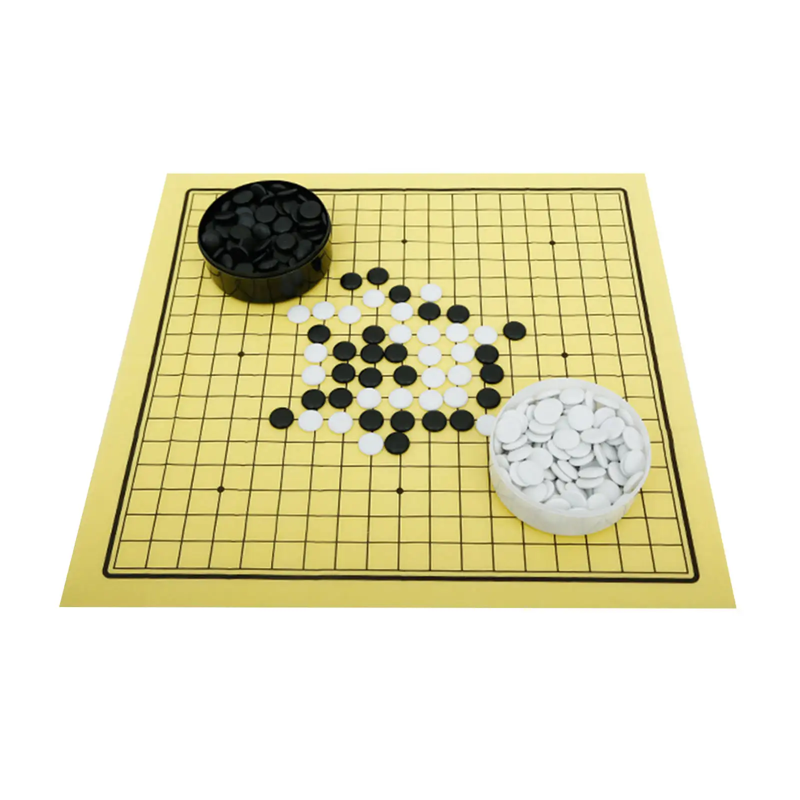 Folding Magnetic Travel Go Weiqi Baduk Game Set Board Pieces with Drawer MYUNGIN 
