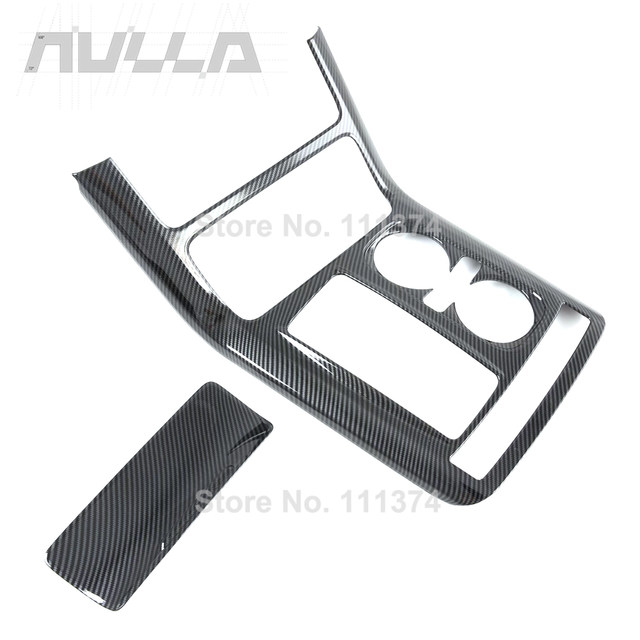 For Kia Carnival KA4 2020 2021 2022 Gear Shift Panel Center Console Cover  Trim Frame Car Accessories Carbon Fiber Interior Parts