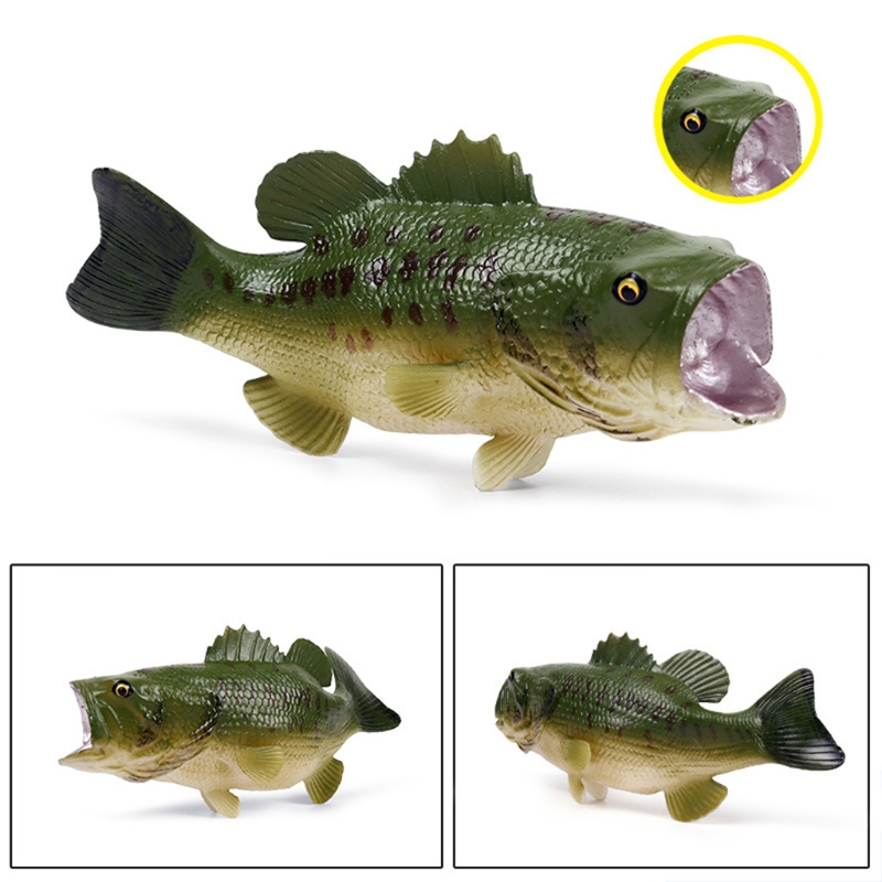Modelo de Peixe Baixo para Decoração Artificial Realista Peixe Simulado Grande Boca W3jf 9 Cheap Brincadeiras e piadas