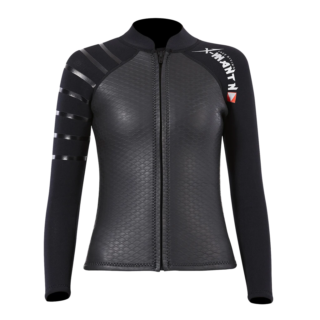 Premium Women Wetsuits Top / 3mm Neoprene Wetsuits Jacket / Long Sleeve Wetsuits Shirt, Perfect for Snorkeling Surfing Kayaking