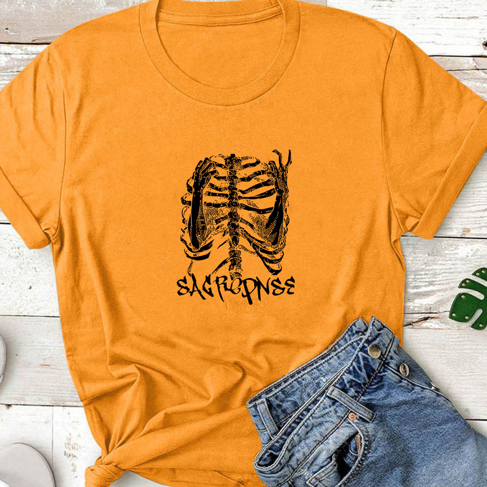 SACREPNSE Pattern T-shirt Women Cotton 