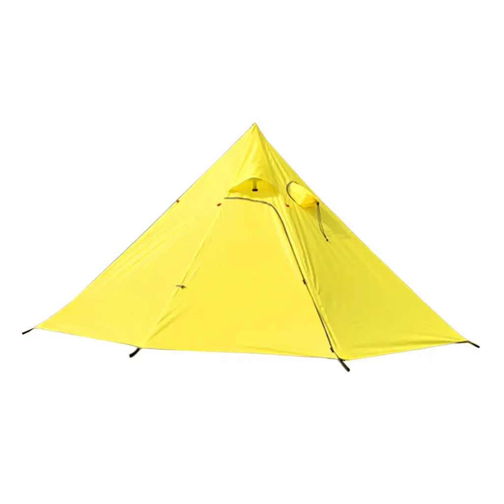 Camping Pyramid Tent Large Sun Shade Shelter Teepee with Stovepipe Hole for Backpacking Hiking Fishing Beach