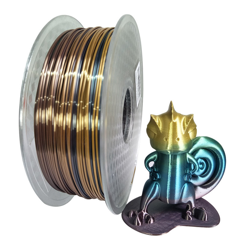 Silk Silver and Gold 3D Printer Filament,