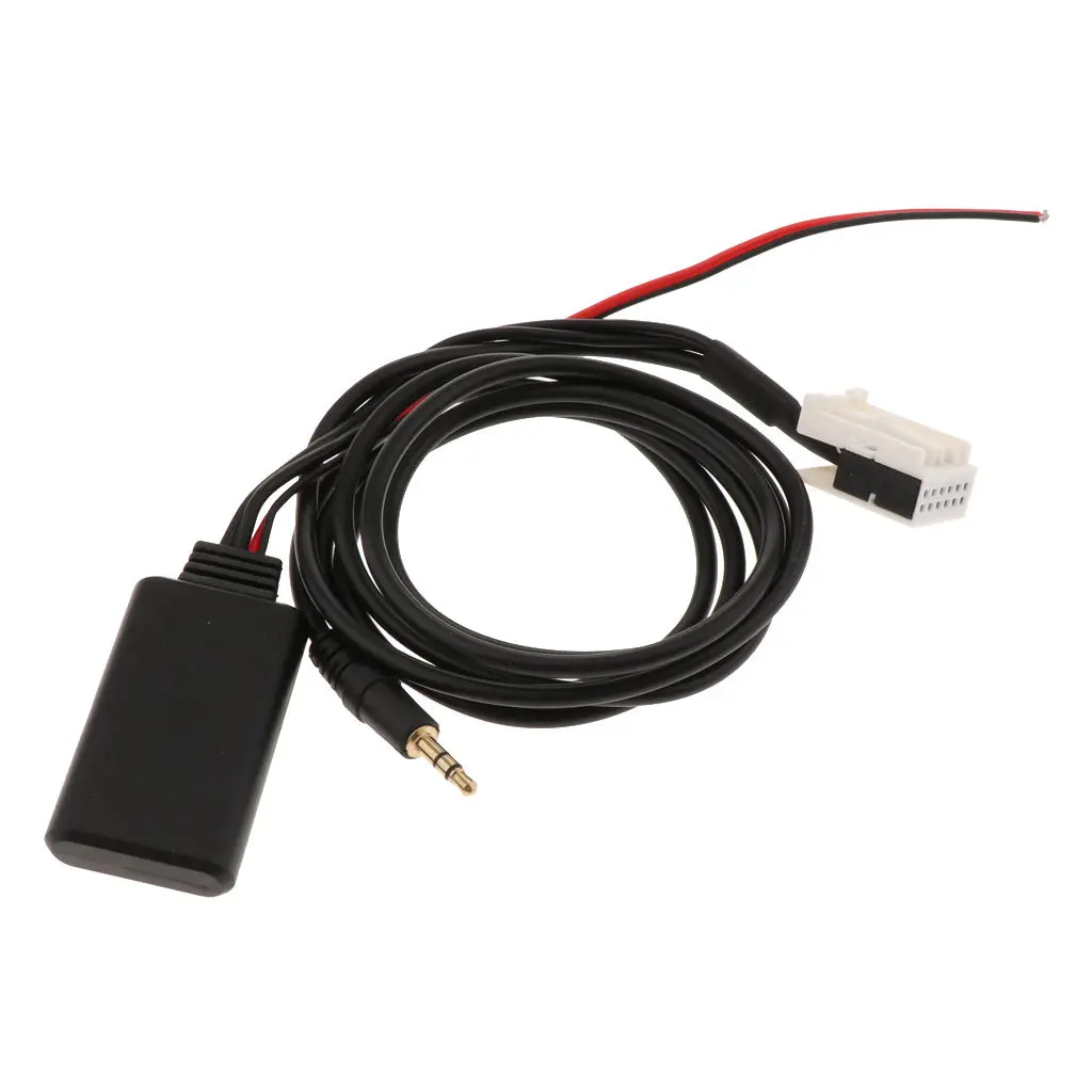 Bluetooth Stereo 3.5mm Aux In Cable Adaptor For BMW E60 04-10 E61E63 Phone