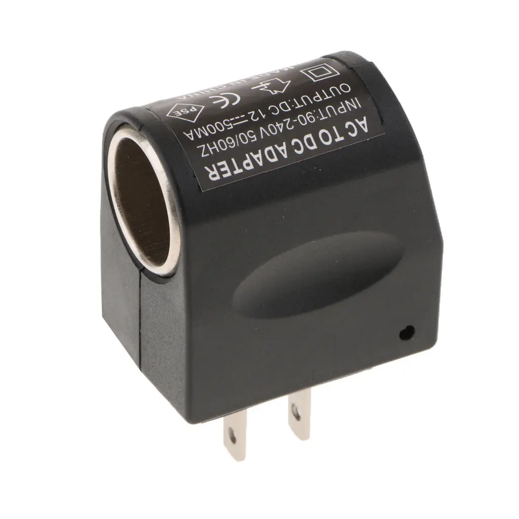 110V-220VAC Wall Power To 12VDC Car Cigarette Lighter Adapter Converter Plug