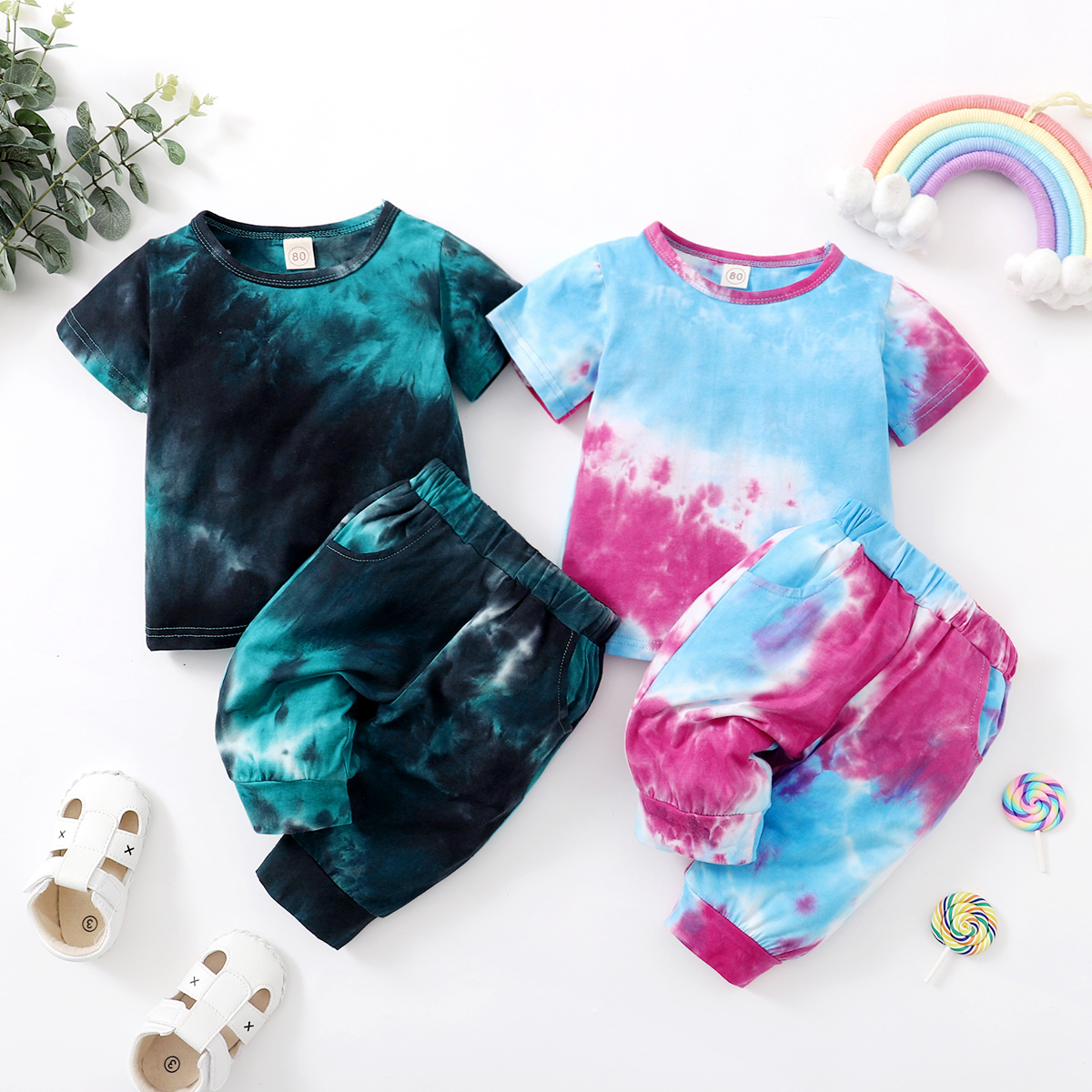 Conjunto Infantil Tie Die Baby  conjunto infantil feminino luxo  conjunto de calça e blusa infantil  conjunto infantil moletinho  conjunto infantil feminino blogueirinha  conjunto infantil feminino  Conjunto Manga Curta  conjunto infantil verão  conjunto infantil barato  conjunto infantil promoção