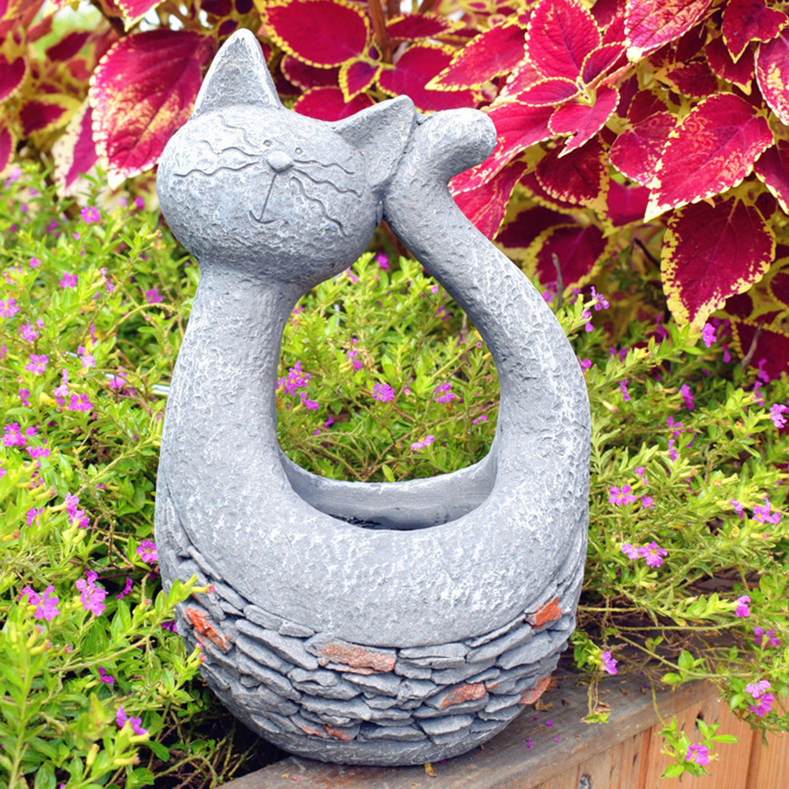 Cute Cat Figure Succulent Plant Pot Animal Flower Planter Flowerpot Home Garden Decor Bonsai Pots Outdoor Decor