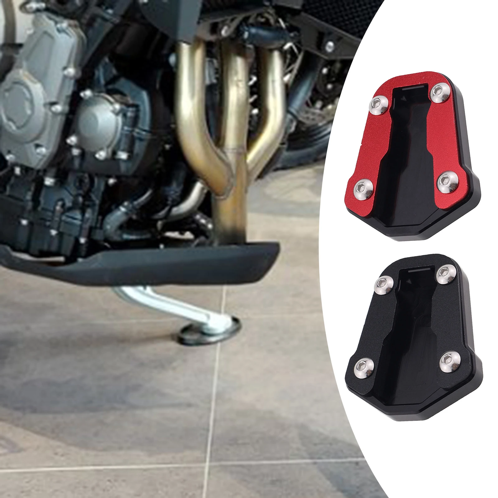 1Pcs CNC Aluminum Motorcycle Kickstand Side Stand Mount Extension Pad for HONDA CRF300L CRF300 Rally 2021-2022