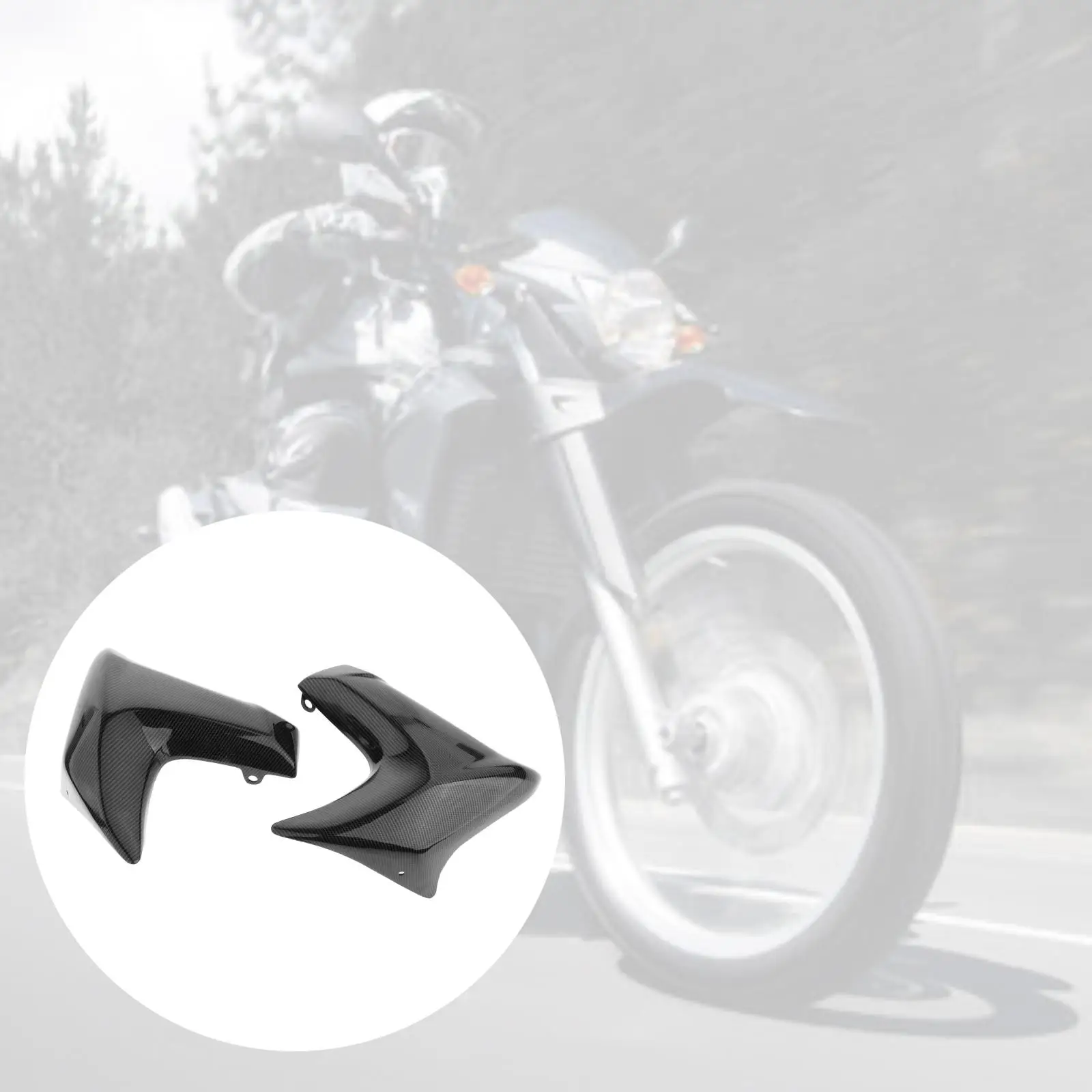 2Pcs Left & Right Radiator Cover Fairing Replacement for Kawasaki ER6N ER 6N 2012 2013 2014 2015 2016 Repair Parts