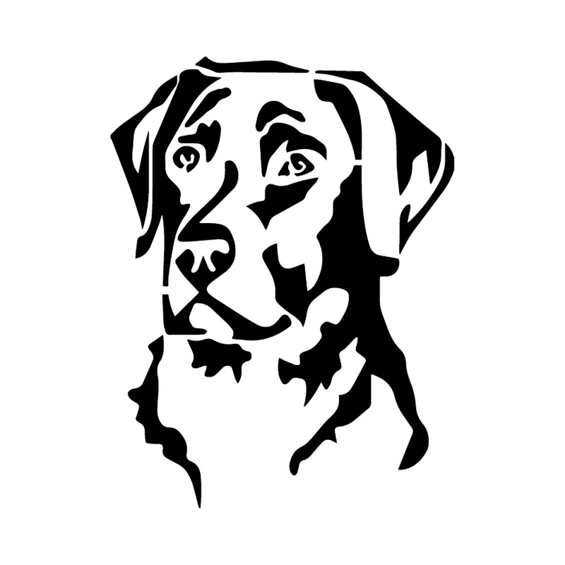 Auto Aufkleber Personalisierte Aufkleber Labrador Retriever Auto Dekoration Cute Pet Aufkleber Wasserdicht und Sonnencreme PVC 15*12cm – Detail 1