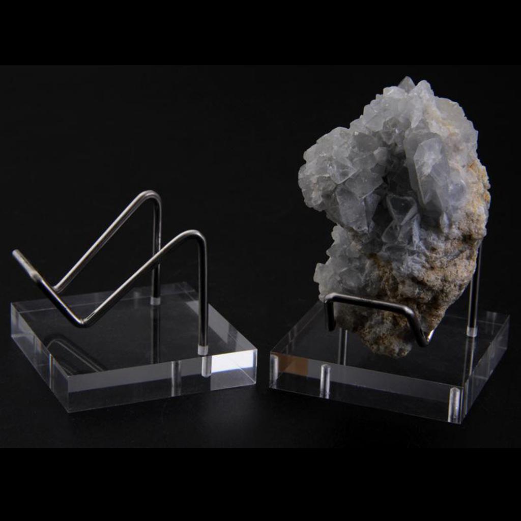 Stainless Steel Mineral Display Holder Stand Shelf Rack for Crystal Ball,
