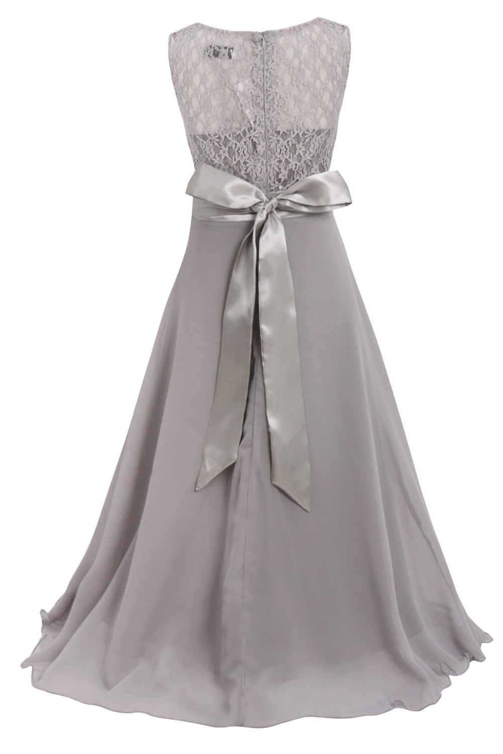 Kid Elegante Brautjungfer Blume Mädchen Kleider Für Mädchen Abend Party Hochzeit Kleid Teenager Kinder Lange Prinzessin Kleid 4-14 jahr – Detail 10