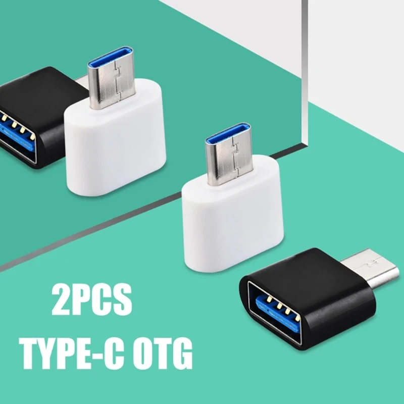 cell phone plug adapter 2PCS Universal Usb To Type C Adapter For Android Mobile Mini Type-C Jack Splitter smartphone USB C Connectors OTG Converter converter phone charger