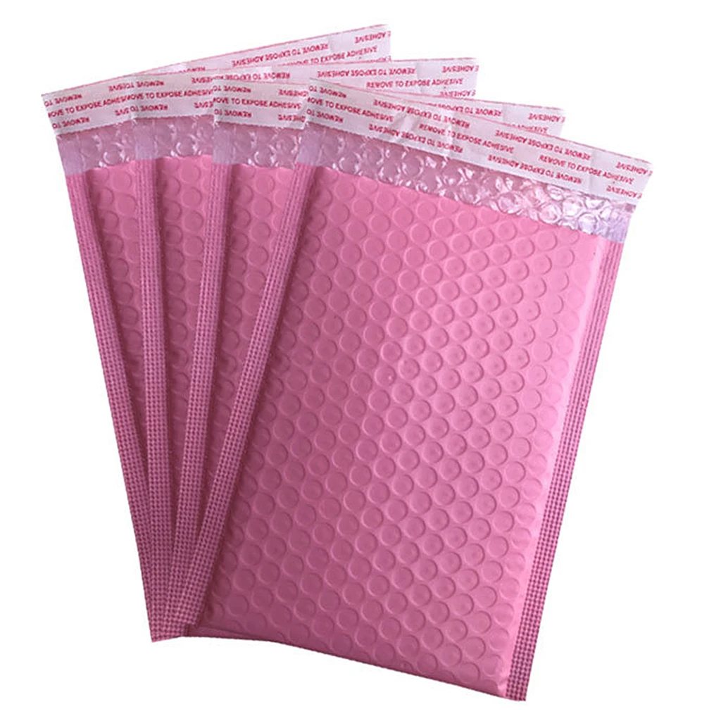 50pcs Poly Bubble Mailers 15x18cm Padded Envelopes Self-Adhering Package
