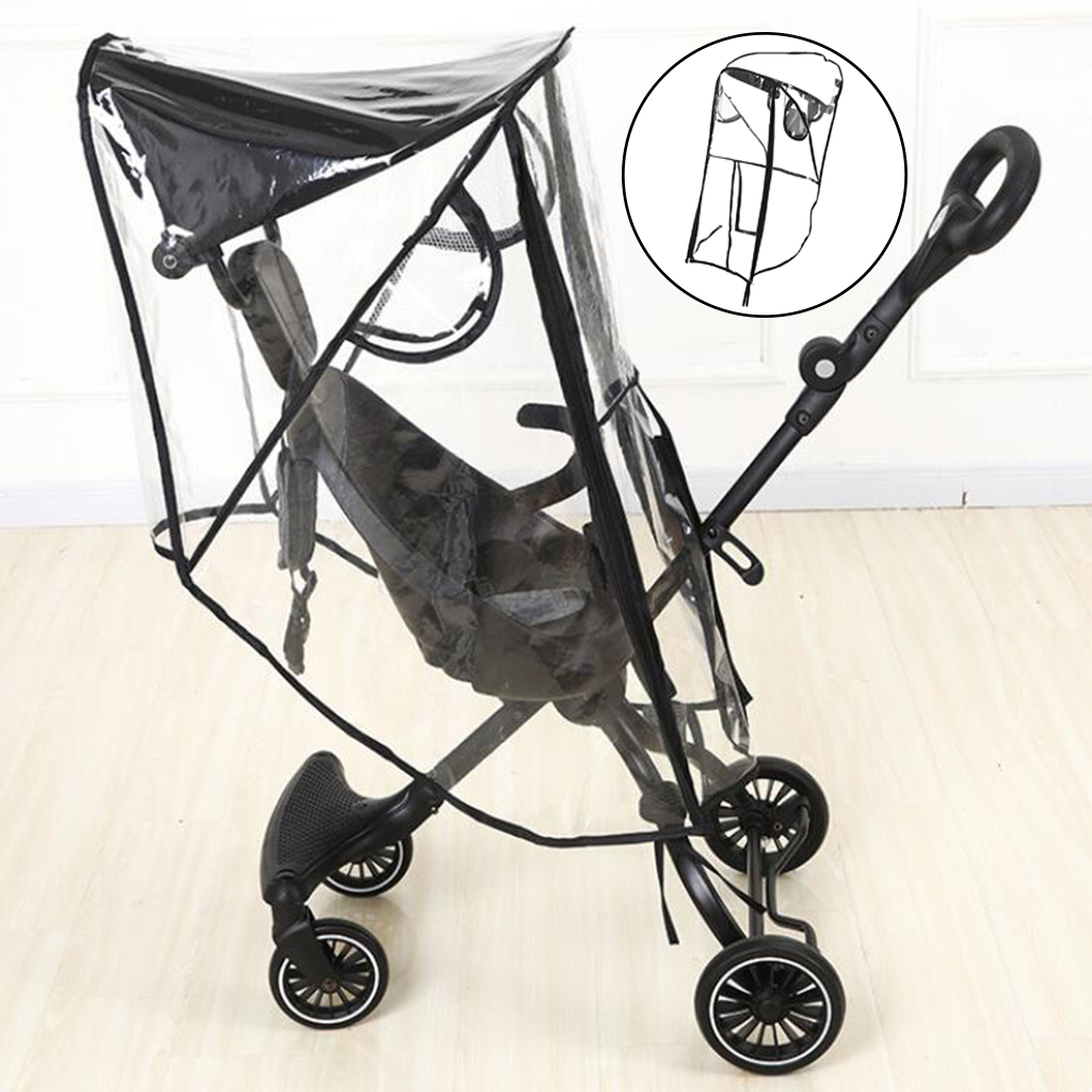Stroller Rain Cover Accessory Zipper Protect from Rain Wind Snow Dust