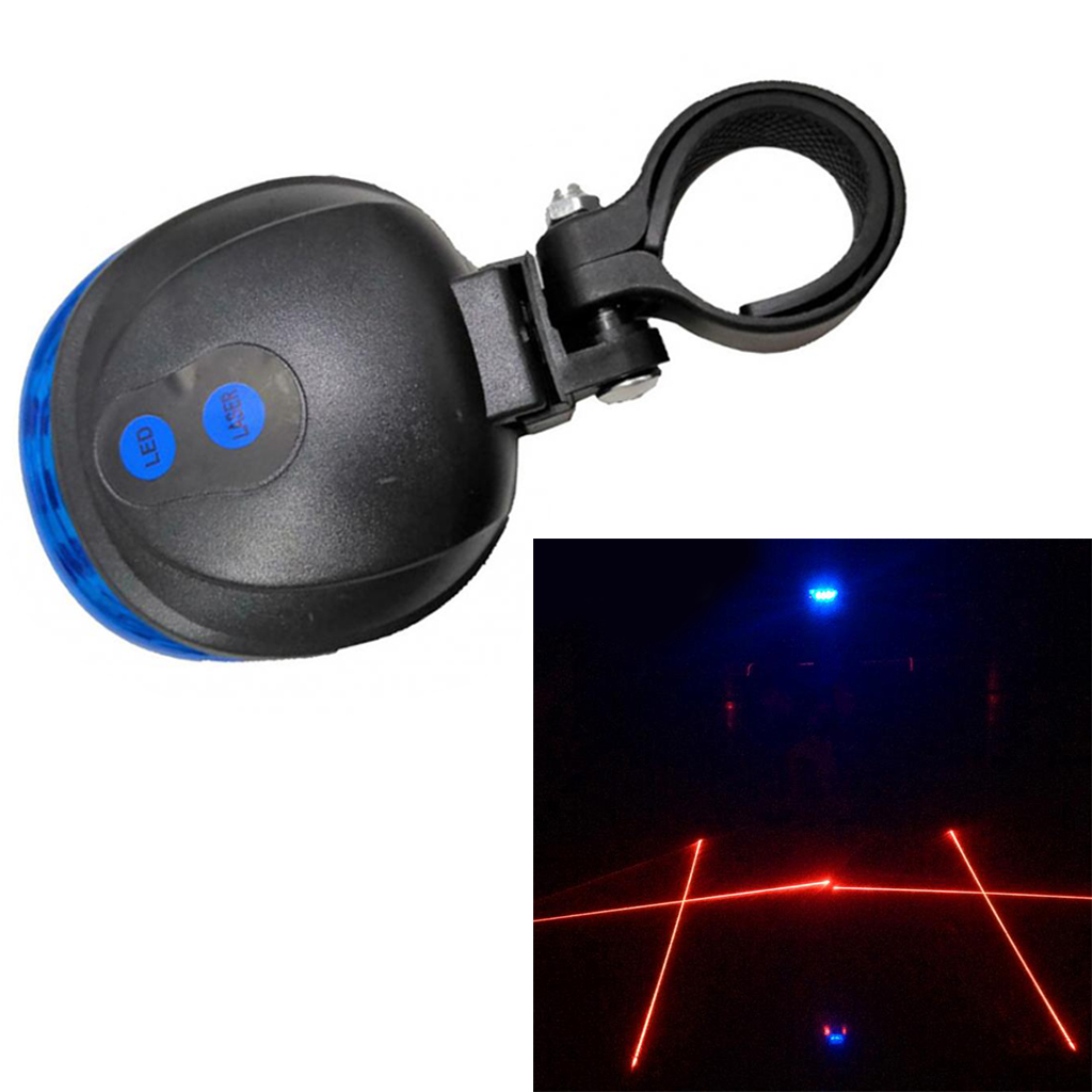 Waterproof Bicycle Light Bike Rear Light Cycling MTB Tail Light Seatpost Lamp Torch Taillight Blue/Red Bicycle Accessories