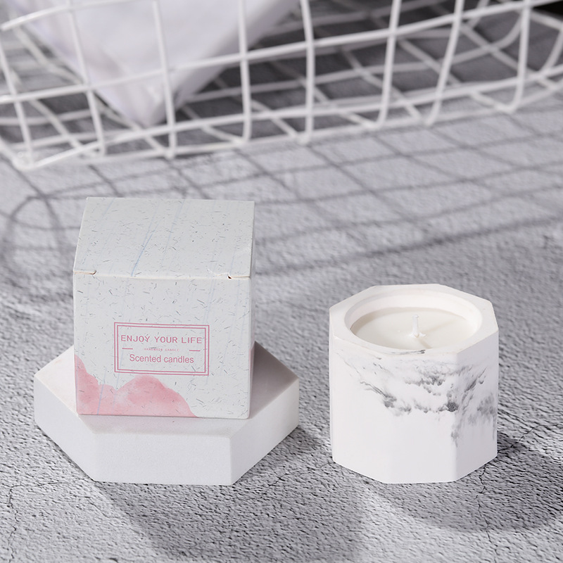 Natural Soy Wax Aromatherapy Candle Romantic Smokeless Pillar Candle Birthday Christmas Wedding Decoration