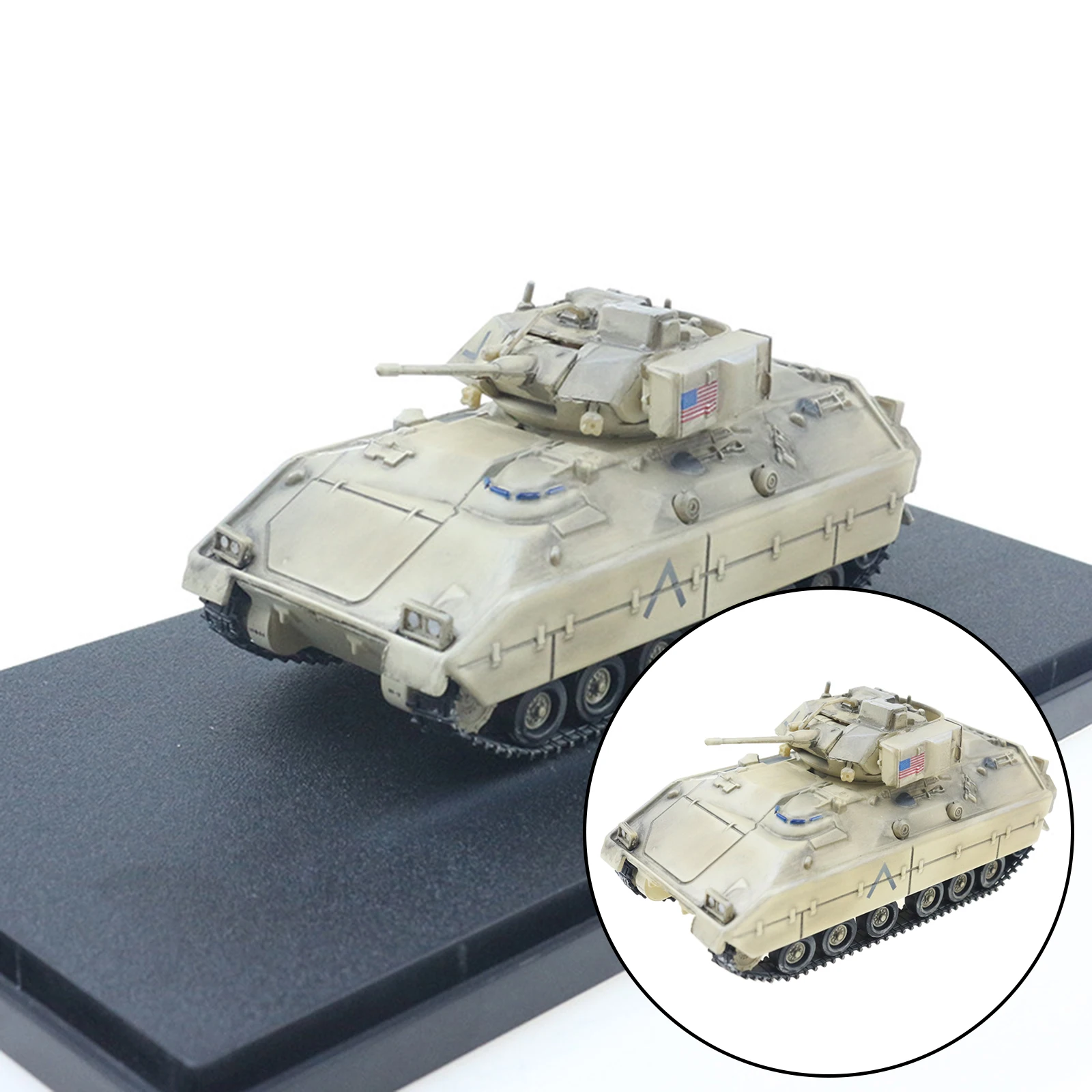 1:72 Metal 12107B M2 IFV Diecast Tank Model Alloy Adult Gifts for Boys Decorations
