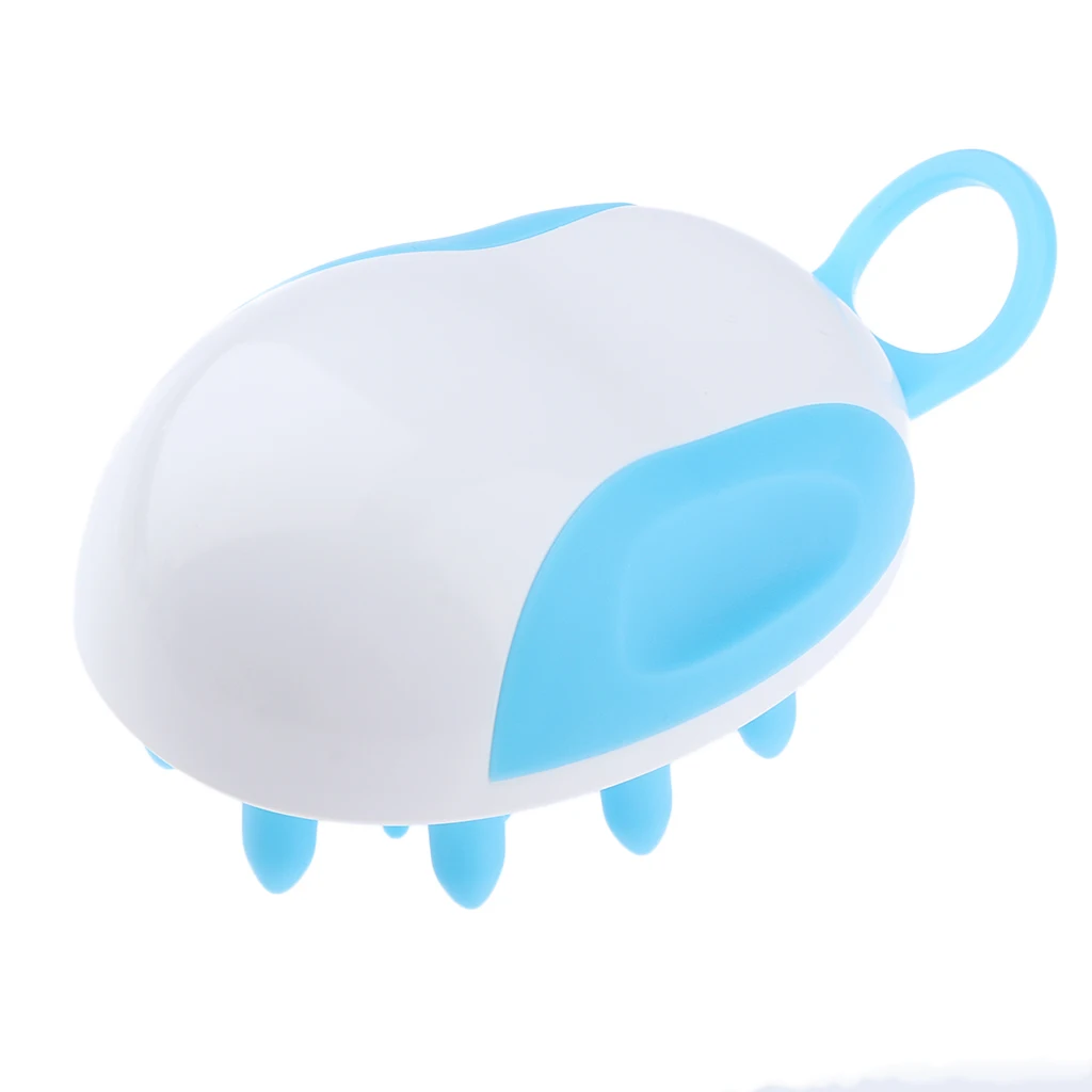 Soft Silicone Shampoo Scalp Body Cleansing Shower Spa Hair Massager Brush