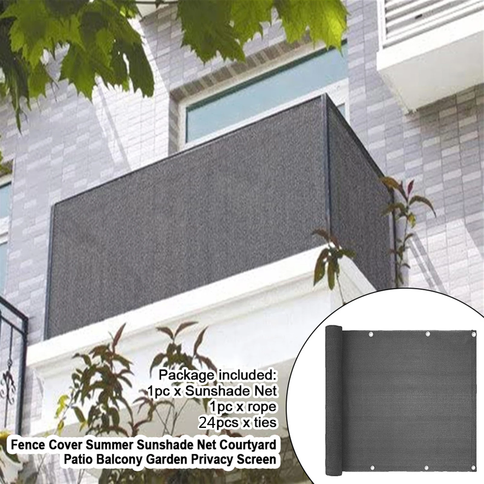 Garden Fence Deck Privacy Screen for Balcony Patio Backyard Patio Pool Rails