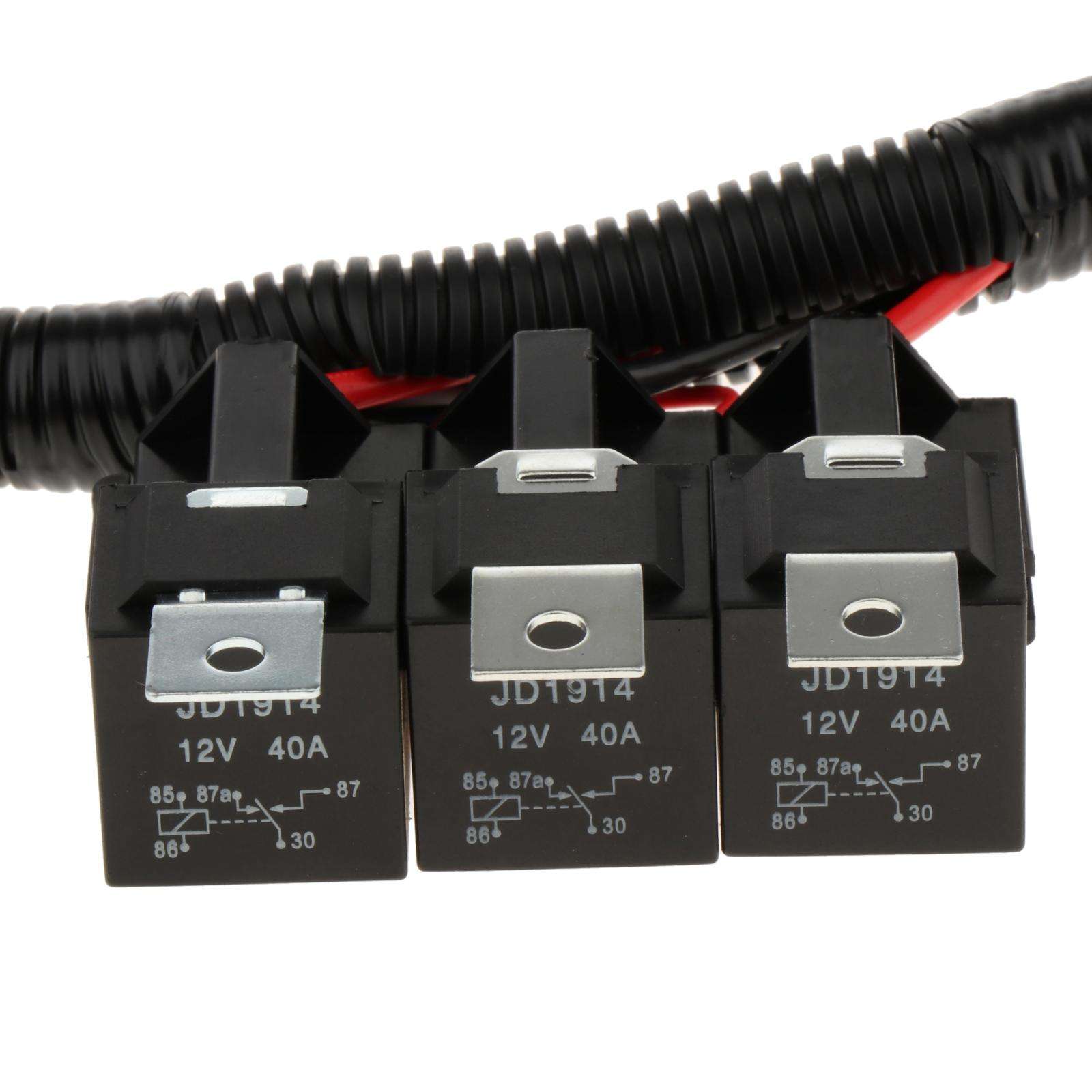 Dual Electric Fan Upgrade Wiring Harness Replacement fits For 1999–2006 ECU Control