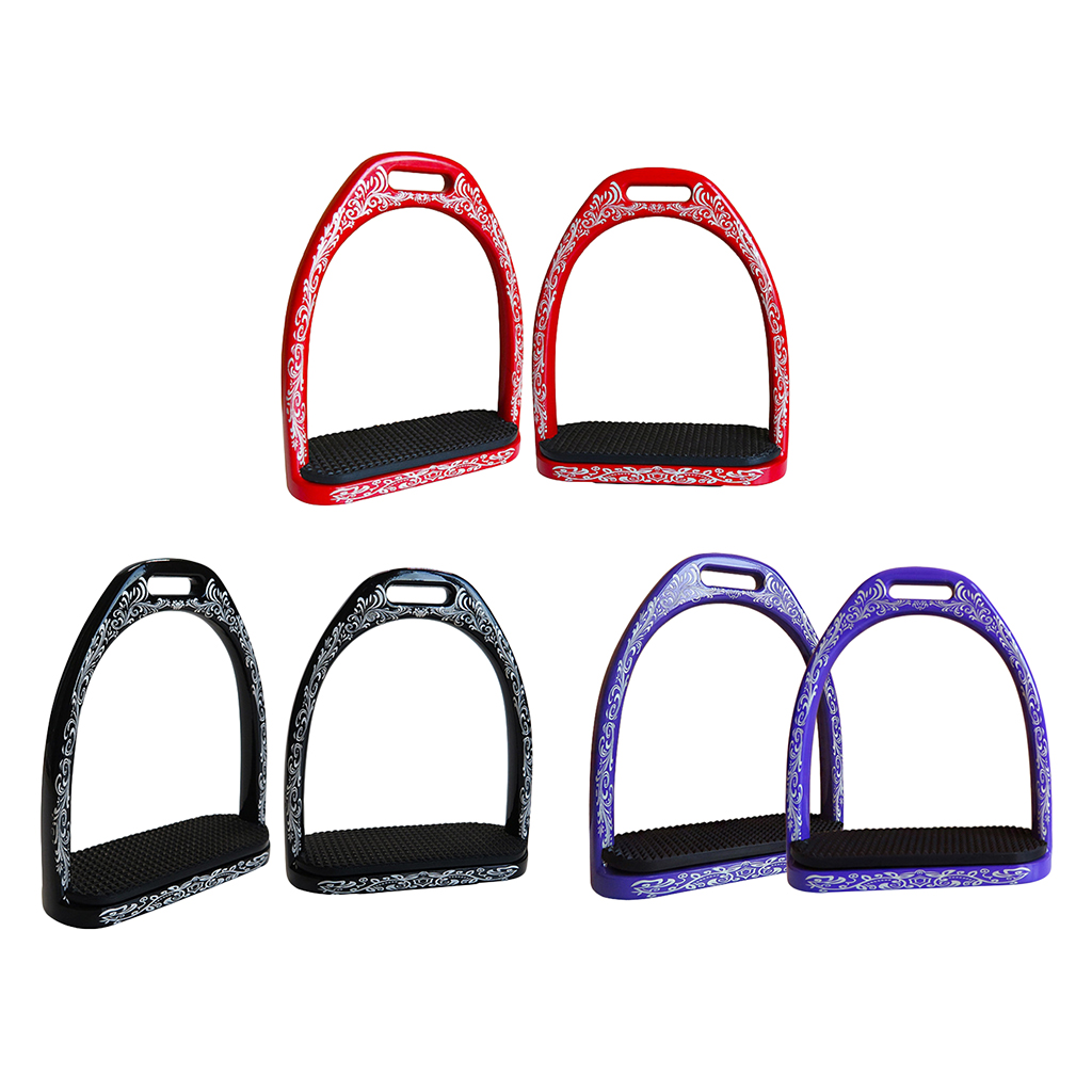 1 Pair Aluminium Riding Safety Stirrups English Saddle Stirrups for Racing