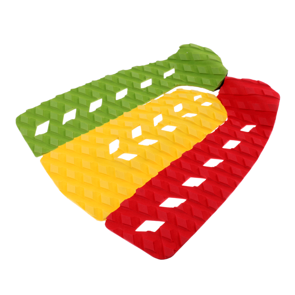 Surfboard Traction Pads - 3 Piece Deck Grips for Surfboard, Paddleboard, Surfing, Skimboarding - Adhesive & Non-slip