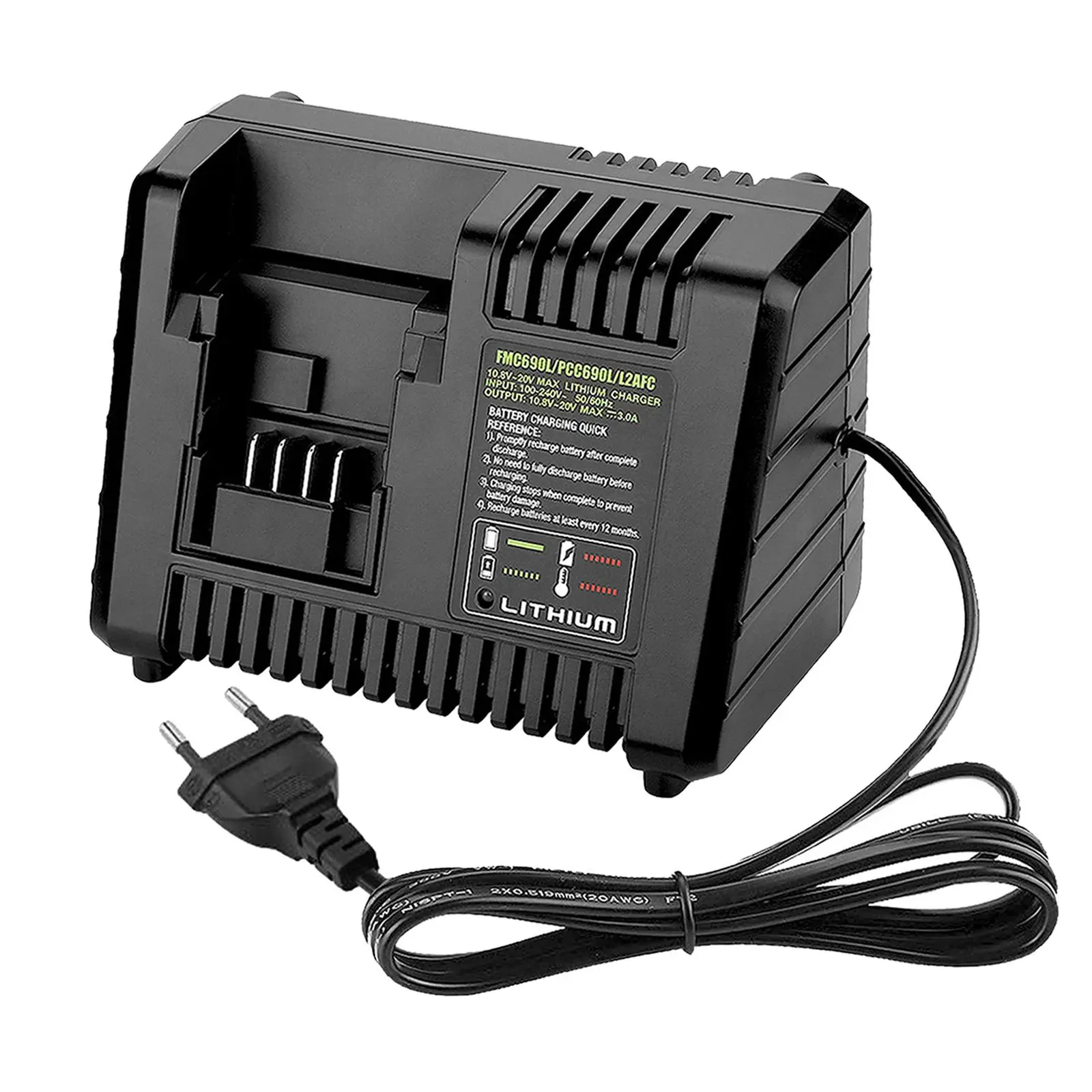 Battery Charger for Black&Decker LBX4020 LB2X4020 LB2X3020-OPE EU Plug